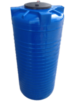 Бак для воды пластиковый синий вертикальный цилиндрический STERH VERT 800